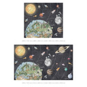 Fotobehang kinderkamer zonnestelsel met planeten en aarde - Ms Tiff