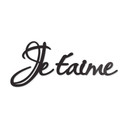 Litery akrylowe Je t'aime