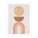 Plakat Abstract Balance - Retro łuki i okręgi - Costa