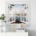 3D Wallsticker vinduesplads - Colombo - Bangkok og dens lys