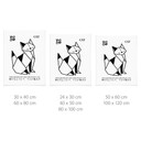 Poster Geometrische Kat Origami - Krygowski