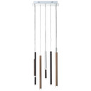 Pendelleuchte Eddy, braun, 180 x 40 cm, Metall