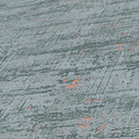 Abstrakt non-woven tapet i grøn med kobber accenter - moderne tapet med betonlook