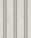 Non-woven tapet med striber med metallic-effekt og beige striber 