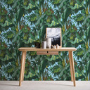 Selvklæbende tapet & møbelfolie - jungle - palmer - grøn - rulle 840x53 cm 