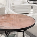 Plateau de table en verre - Marbre 06 - Rond