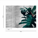 ConcretePalme i grågrøn - tapet Designwalls 2 - 2,55 x 3,5 m