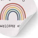 Wallsticker Everyone is welcome here - KsanaKalpa - Rund