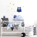 Wallsticker - Mønsterugler (sæt med 3)
