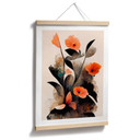 Plakat koralowe czerwone maki - Treechild