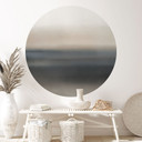 Wallsticker Rotko Sand - Minimalistisk Horisont - Sir Edward x Grigory Gladarev - Rund