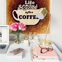 Wallprint Life begins after Coffee 02