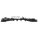 Sticker mural Skyline de Francfort 2