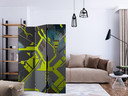 Screen room divider - Trafik labyrint, 3-delt