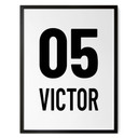 Poster personnalisable numéro de dossard