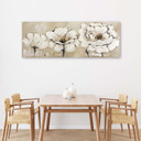Canvasbillede, Hvide blomster Shabby Chic