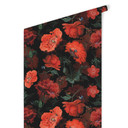 Mønstret tapet FN-design - Røde blomster