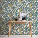 Architects Paper Floral Impression - Papier peint intissé fleuris, bleu