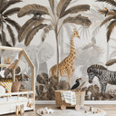 Fototapeta do pokoju dziecięcego Kikki Belle - Jungle Jive - Sepia