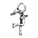 Skøjteløber wallsticker