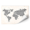 Wallprint W - Verdenskort Aquarel