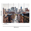 non-woven tapet New York Views New York fototapet Designwalls i brun og grå 