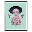 Plakat Korenkova - Boho Girl 2 mint