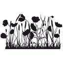 Sticker mural - Champ de coquelicots