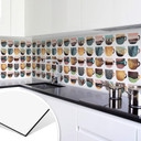 Køkkenbagvæg - Frederiksson - Kaffekopper: Pretty Coffee Cups