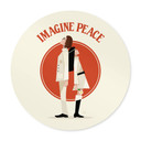 Plakat Imagine Peace - Two for Peace and Hope - Retrodrome - Okrągły