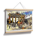 Plakat Zamart - Kandinsky spotyka berlińską Bramę Brandenburską