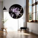 Glasbild Lila Blumen - Guido Maria Kretschmer Kollektion - Rund - Ø 70 cm