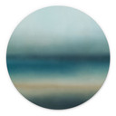 Tableau Rotko Blush - Horizon Turquoise - Sir Edward x Grigory Gladarev - Alu-Dibond Rond