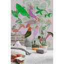 Fotomural Paredes de Patel 3 Birdland 2 verde, morado, naranja, rojo