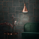 grafisk tapet, non-woven Natural Opulence antracit