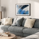 Poster Pennellate Blu Astratto - Cheney