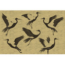 Guido Maria Kretschmer Fototapet Black Feathers - Art Edition 2 guld