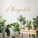 3D Holz Schriftzug Pflanzenliebe - Pappel