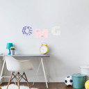 Wallsticker - Alfabet, mønstermix