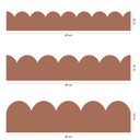 Wallsticker bølgebort rustbrun