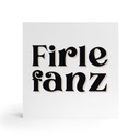Holzbild zum Hinstellen - Firlefanz - 15x15 cm