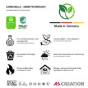 Livingwalls papier peint photo ARTist Peacock Jungle avec Jungle et paons vert, violet, gris