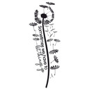 Wallstickers - Mælkebøtte - Sometimes we have to let things go