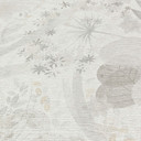 Papel pintado no tejido, papel pintado motivo hoja Secret Garden gris claro