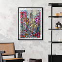 Plakat Zamart - New York Empire State Building - styl Rizzi