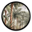 Poster Foresta Tropicale di Palme - Pictufy Studio - Rotondo
