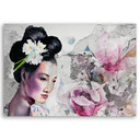 Canvasbillede, Geisha portræt Japan