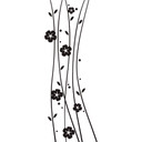 Sticker mural - Fleurs Grimpantes