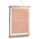 Plakat karma duchowa w kolorze różowym - Treechild