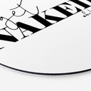 Tableau sur alu-Dibond rond Get Naked